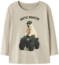 Name it Bluse - NmmVoto - Island Fossil/Monstertruck Polar Bear