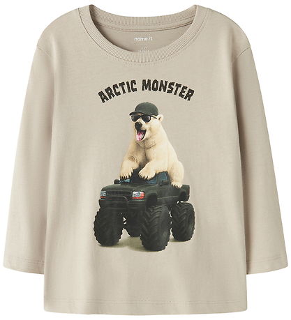 Name it Bluse - NmmVoto - Island Fossil/Monstertruck Polar Bear