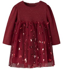 Name It Kjole - NbfRosally - Red Dahlia