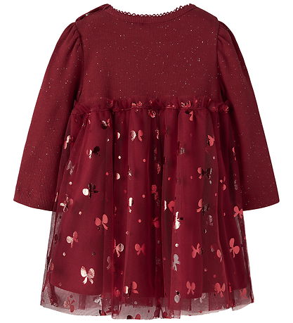 Name It Kjole - NbfRosally - Red Dahlia
