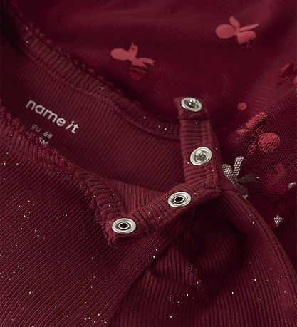 Name It Kjole - NbfRosally - Red Dahlia