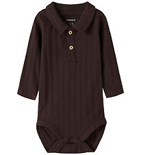 Name It Polobody l/æ - Rib - NbmRalph - Chocolate Plum