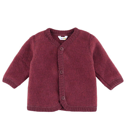 Joha Cardigan - Uld - Wine Melan