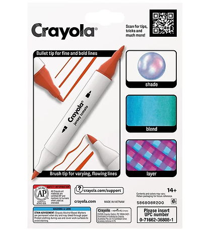 Crayola Tusser - 8-pak - Art Markers - Garden Harvest
