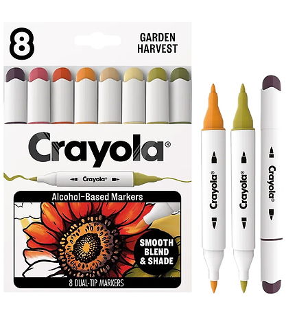 Crayola Tusser - 8-pak - Art Markers - Garden Harvest