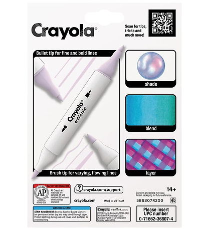 Crayola Tusser - 8-pak - Art Markers - Pastels