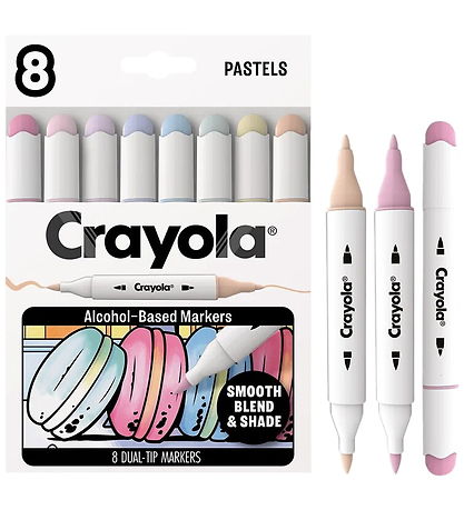 Crayola Tusser - 8-pak - Art Markers - Pastels