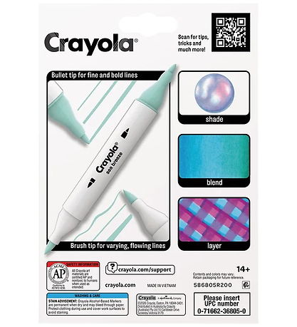 Crayola Tusser - 8-pak - Art Markers - Sand & Sea