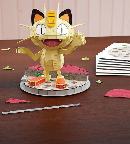 4D Puzzles Puslespil - Pokemon - 24 cm - Meowth