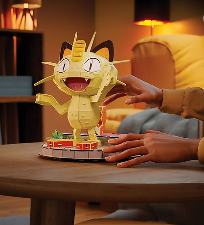 4D Puzzles Puslespil - Pokemon - 24 cm - Meowth