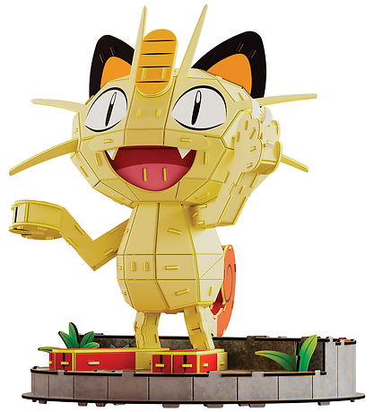 4D Puzzles Puslespil - Pokemon - 24 cm - Meowth