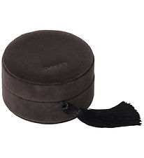 DAY ET Smykkeskrin - Soft Velvet Round - Obsidian
