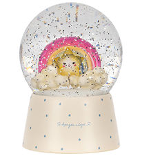 Konges Sløjd Snekugle m. Lys - 15 cm - Sparkling Glow - Rainbow