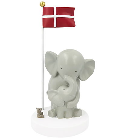 Kids by Friis Bordflag - 14,5 cm - Elefant mor og barn