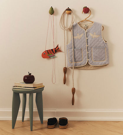 Ferm Living Knage - Håndskåret Træ - Pære - Mistletoe
