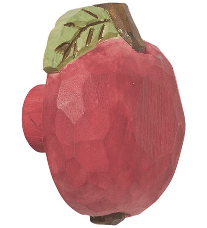 Ferm Living Knage - Håndskåret Træ - Æble - Poppy Red