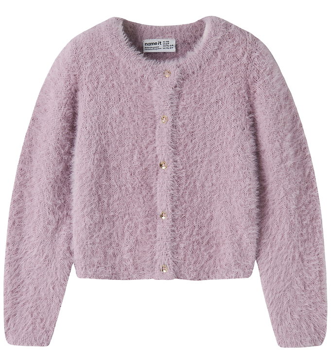 Name It Cardigan - Strik - NmfRevera - Mauve Shadows