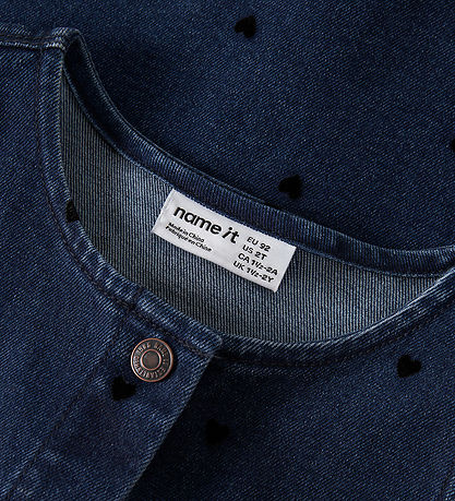 Name It Kjole - NmfClara - Dark Blue Denim