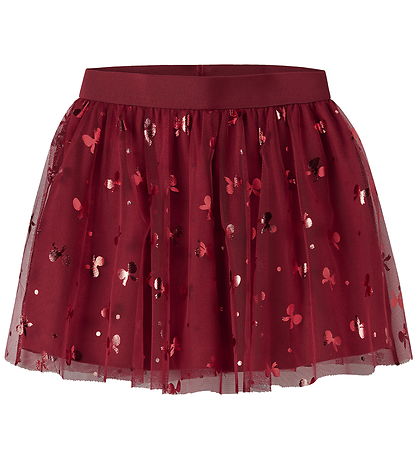 Name It Nederdel - Tyl - NmfRosally - Red Dahlia