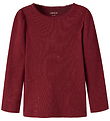 Name It Bluse - Rib - NmfRosally - Red Dahlia