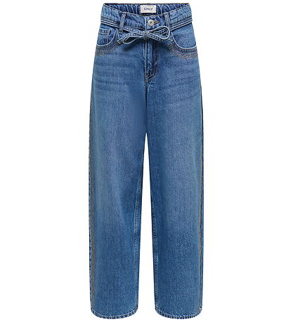 Kids Only Jeans - KogGianna - Straight - Medium Blue Denim m. St