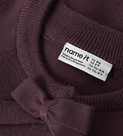 Name It Cardigan - Strik - NmfRain - Catawba Grape