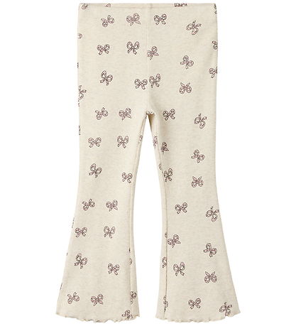 name It Leggings - NmfRulies - Rib - Flared - Peyote Melange
