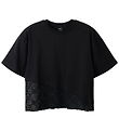Name It T-shirt - NkfRoella - Black Beauty m. Blondekant