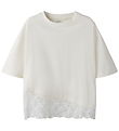 Name It T-shirt - NkfRoella - Cloud Dancer m. Blondekant