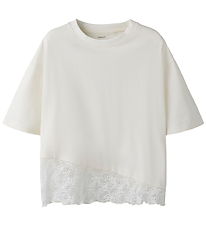 Name It T-shirt - NkfRoella - Cloud Dancer m. Blondekant