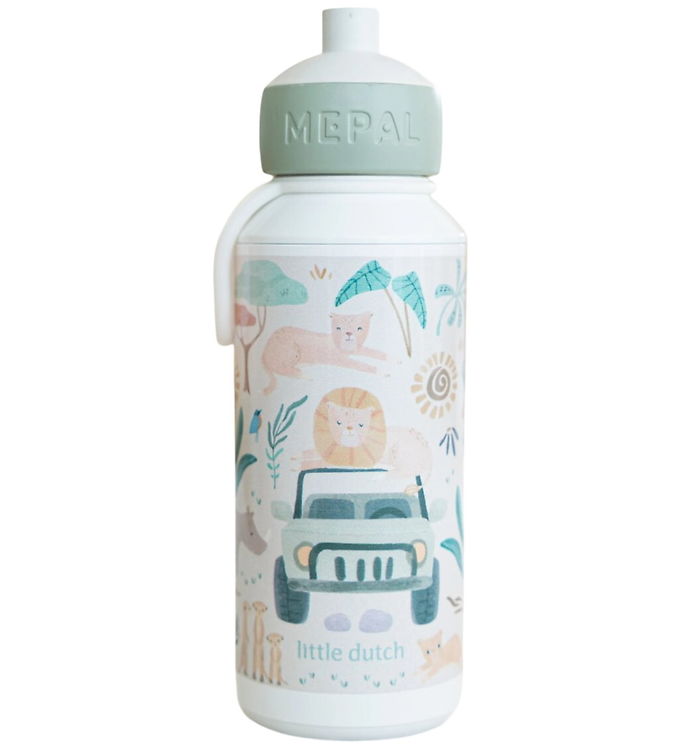 Little Dutch x Mepal Drikkeflaske - Pop Up - 400 ml - Safari Fri