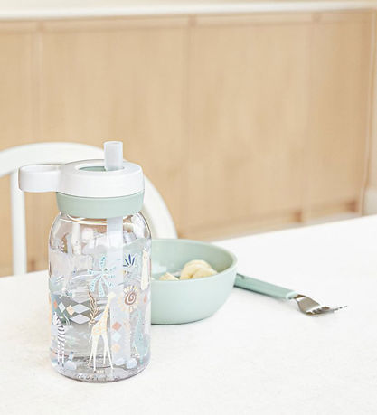 Little Dutch x Mepal Drikkeflaske m. Sugerør - 450 ml - Safari F