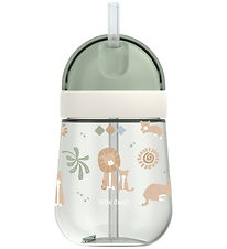 Little Dutch x Mepal Kop m. Sugerør - 300 ml - Safari Friends