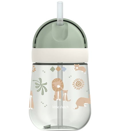 Little Dutch x Mepal Kop m. Sugerør - 300 ml - Safari Friends