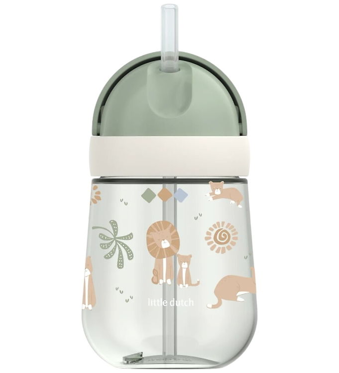 Little Dutch x Mepal Kop m. Sugerør - 300 ml - Safari Friends