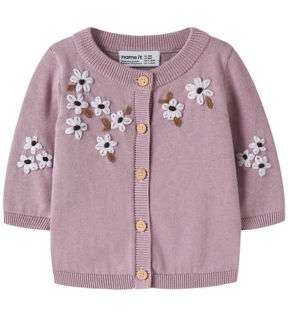 Name It Cardigan - Strik - NbfRucca - Mauve Shadows