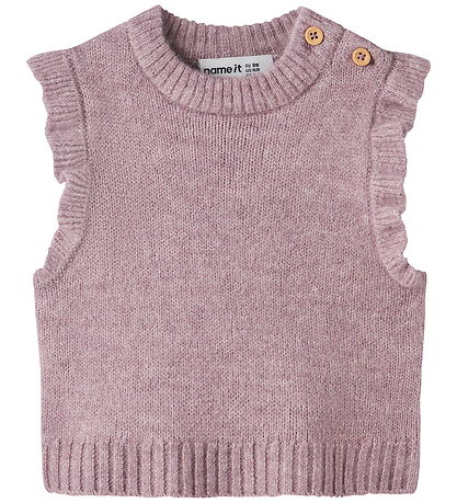 Name It Vest - Strik - NbfRosely - Mauve Shadows