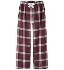 LMTD Pajama Pants - NlfPhillybow - Fig/Checks