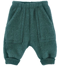 Joha Pants - Baggy - Uld - Turkis