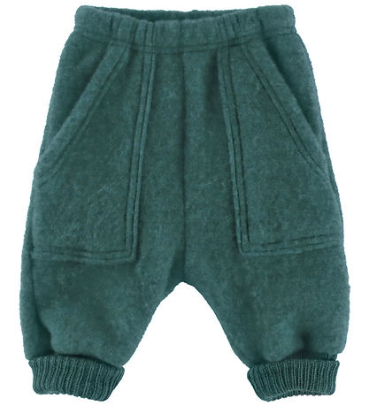 Joha Pants - Baggy - Uld - Turkis