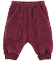 Joha Pants - Baggy - Uld - Wine Melan