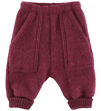 Joha Pants - Baggy - Uld - Wine Melan