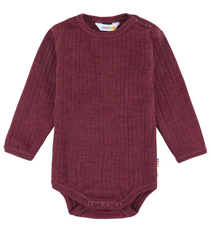Joha Body l/æ - Uld - Rib - Wine Melan