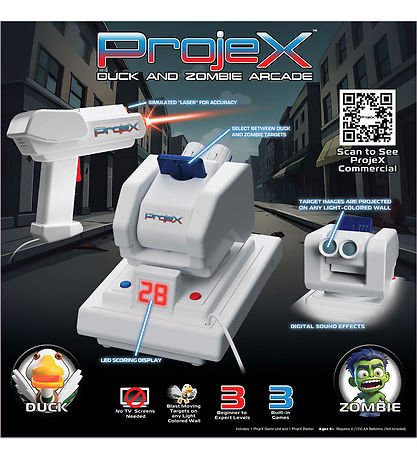Laser X Spil - ProjeX Duck And Zombie Arcade - 1 Spiller