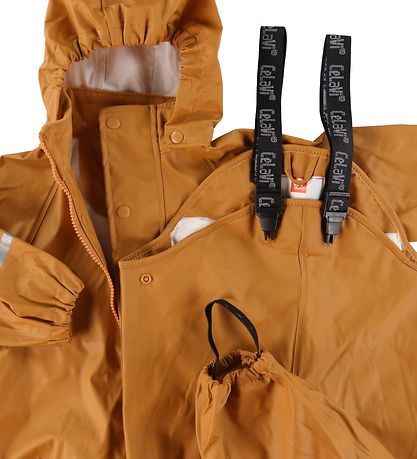 CeLaVi Regntøj m. Seler - PU - Buckthorn Brown