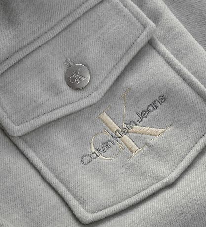 Calvin Klein Frakke - Lysegråmeleret