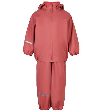 CeLaVi Regntøj m. Seler - Recycled PU - Dusty Ceder