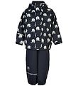 CeLaVi Regntøj m. Seler - PU - Dark Navy m. Elefanter CeLaVi Regntøj m. Seler - PU - Dark Navy m. Elefanter