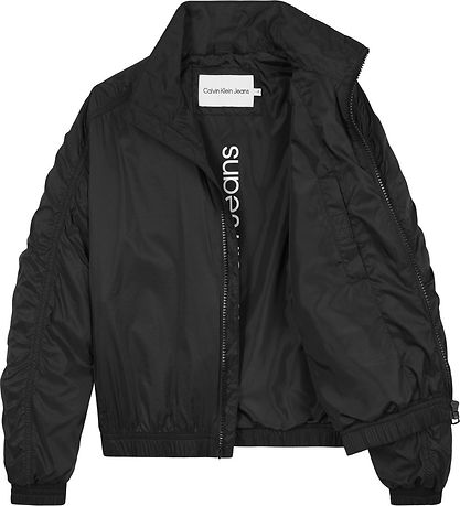 Calvin Klein Sommerjakke - Monogram Off Placed - CK Black Calvin Klein Sommerjakke - Monogram Off Placed - CK Black