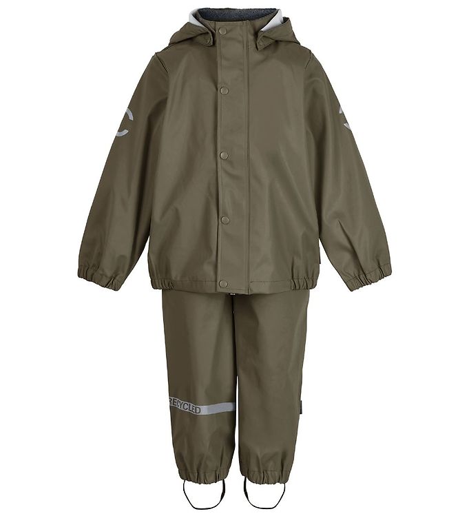 Mikk-Line Regntøj - Recycled - PU - Dusty Olive